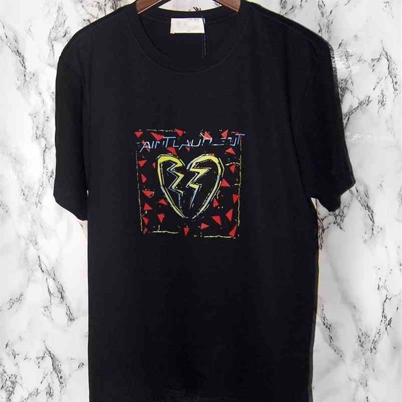 

Summer Women O-Neck Cotton T-shirt Brand SL Letter Print Lovers Tee Men Tshirts Female New High Quality Casual Plus Size Top G2 210323, White