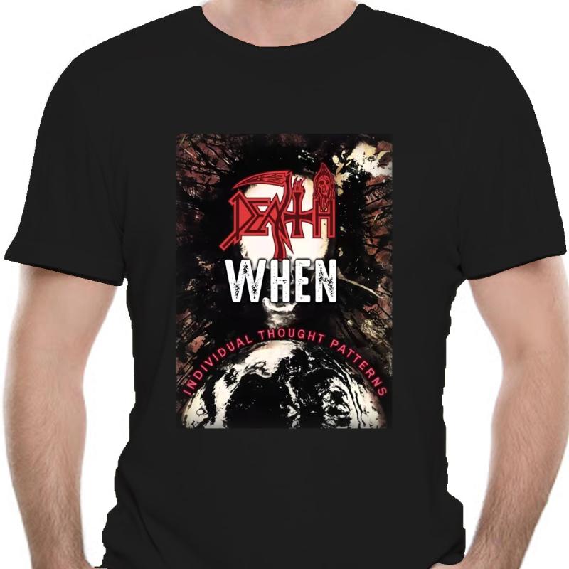

Men's T-Shirts Death Individual Thought Patterns T-shirt Mens Obituary Suffocation Pestilence, White;black