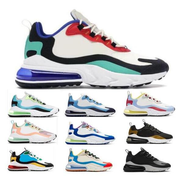 

Mens 270 React Bauhaus Running Shoes UNC Gradient Shift Multi Color Metallic Gold Oracle Aqua Run White 2021 Women Tenis Trainers Sneakers