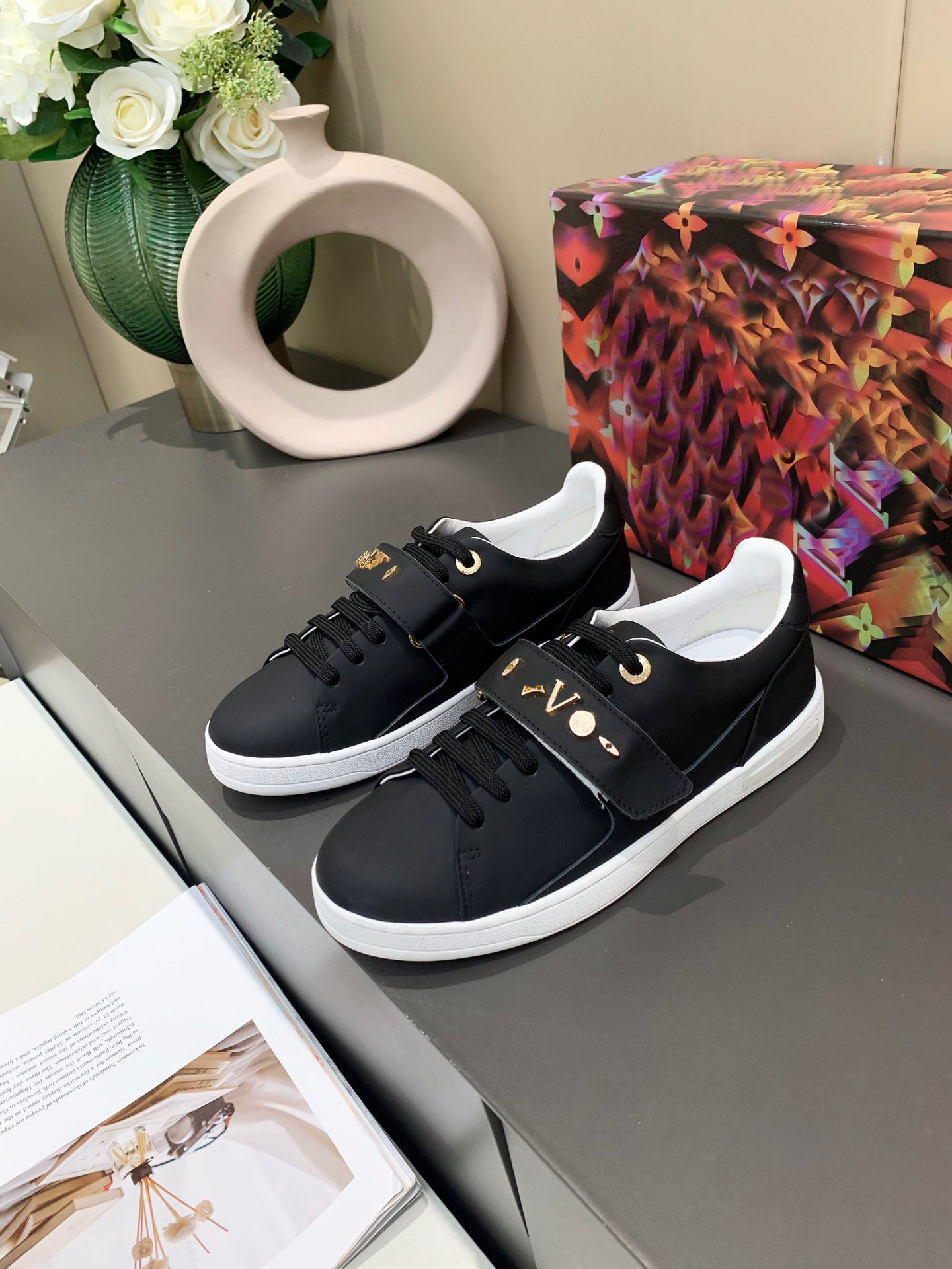 

2021 designer frontrow women's casual Shoes sneakers with Velcro straps luxury brand sneakerss