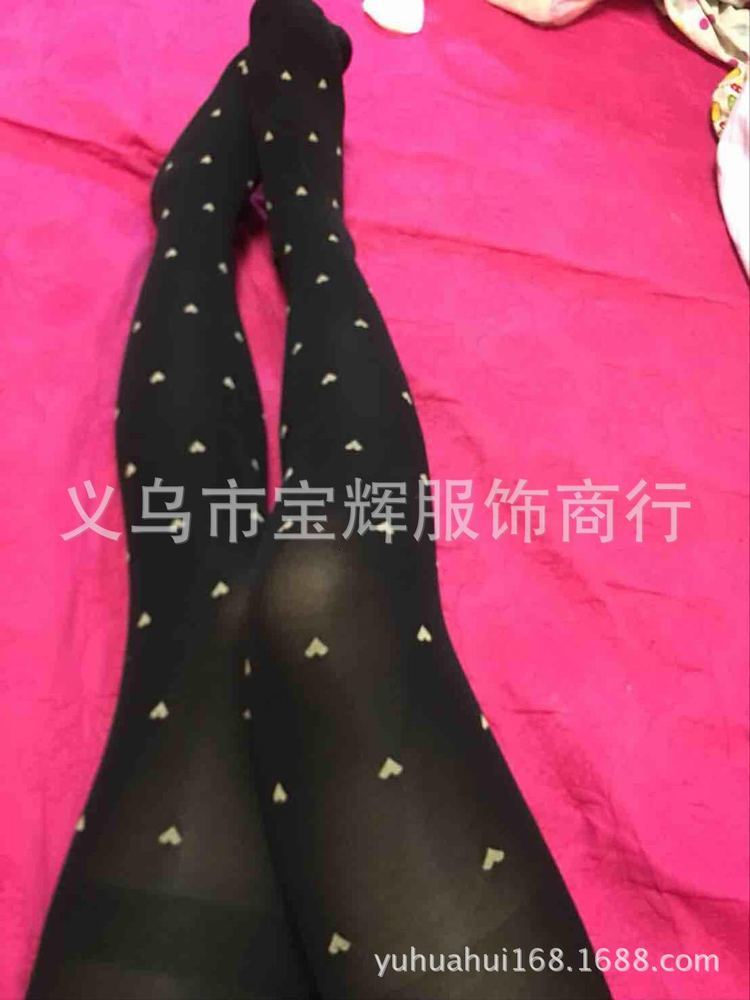 

silk stockings Yiwu Jacquard slim pantyhose 5 yuan model, Black;white