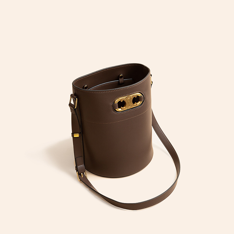 

Designer bags New buck maillon triumphal arch Lisa same calfskin bucket one shoulder straddle women s luxury