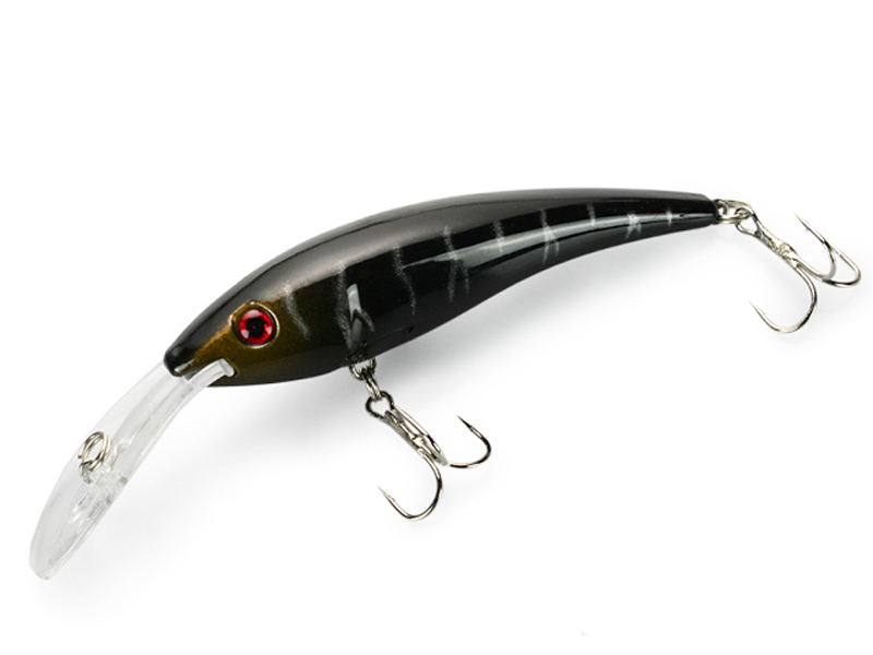 

Lot20 FISHING LURES CRANKBAIT HOOKS 14.9g/12cm Black