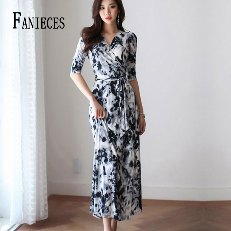 

Summer Dress Women Sexy print Lace Up V Neck Ladies Streetwear Wrap Elegant Party Evening Club Dresses vestidos drop 210520, Black