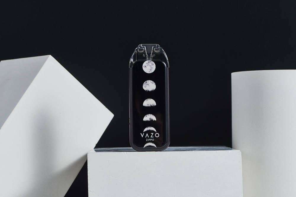 

VAZO ZIPPO E-cigarettes Kits Module Fashion Luxury Brand Electronic Cigarette Nebulizer 600 Puffs USB Charge Long-term Standby Fruit taste Cigarettes Solar Eclipse, Atomization chamber