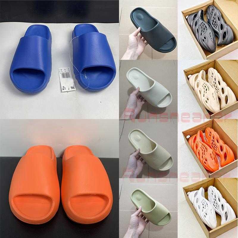 

FoamRunner Sandals Enflame Orange Soot Triple Black Ararat Resin Pure Graffiti Men Slides Women Fashion Slippers BeachPool Flipflops