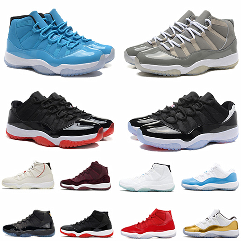 

New Top 11 11s Basketball Shoes Mens Sneakers Space Jam Cap and Gown High Concord Platinum Tint Barons Legend Blue 25th Anniversary Low White Bred Men women Trainers