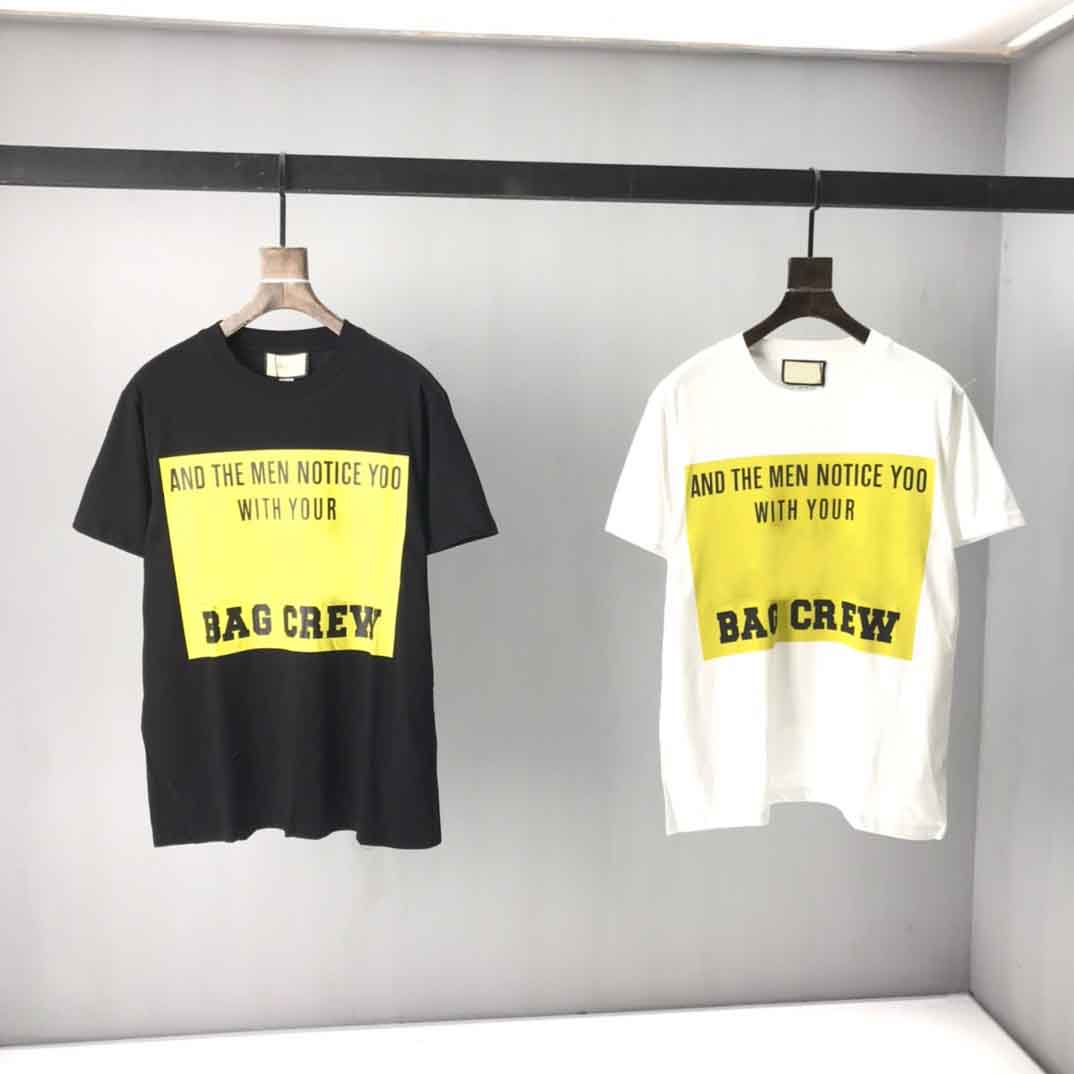 

2021ss spring and summer new high grade cotton printing short sleeve round neck panel T-Shirt Size: m--xl-xxl-xxxl Color: black white f6h5d4gg565