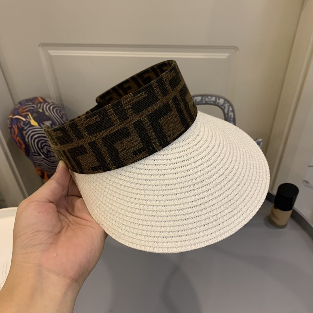 

4 Colors Summer Casual Braid Letter Print Peaked Cap Straw Caps Without Top Holiday Beach Hat Fashion Womens Wide Brim Hats High Quality Sun Hat Tide Fisherman Hats