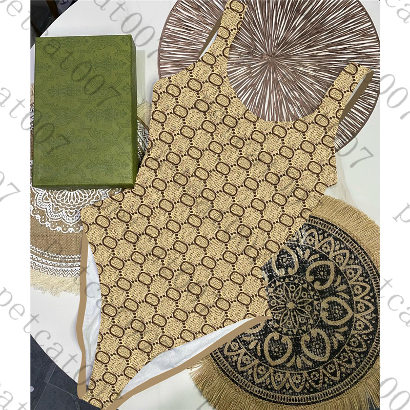 

Retro Womens Swimsuit One Piece Letter Print Women Swimwear Bikini Textile Outdoor Beach Ladies Bathing Suit, Please contact me real pictures