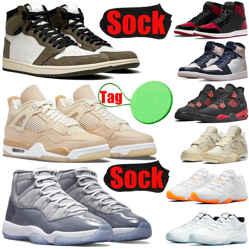 

Cool Grey 1s 4s 11s basketball shoes for mens womens jorden 1 4 11 jumpman jorden1s Cactus Jack Bred Patent jorden4s men jorden11s trainers sports sneakers, #30 cap and gown