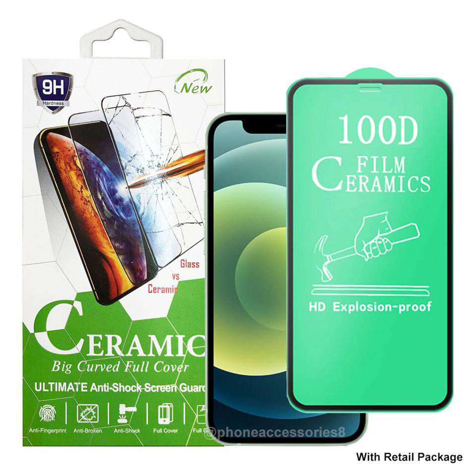 

HD Clear Soft CERAMIC Phone Screen Protector For iphone 12 mini PRO Max IPhone 11 XR XS Samsung A11 A21S A31 A41 A51 A71 with retail box