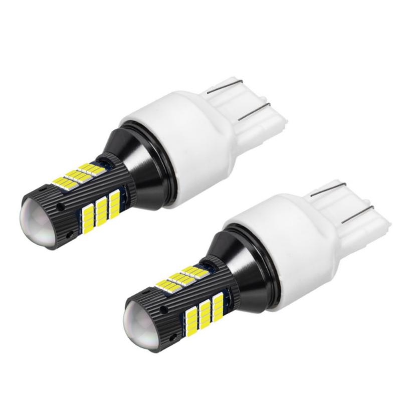 

Emergency Lights 2PCS T20 7443 W21/5W Super Bright 2021 LED Car Tail Brake Bulb Turn Signals Auto Rear Fog Parking Lamp Daytime Running Ligh