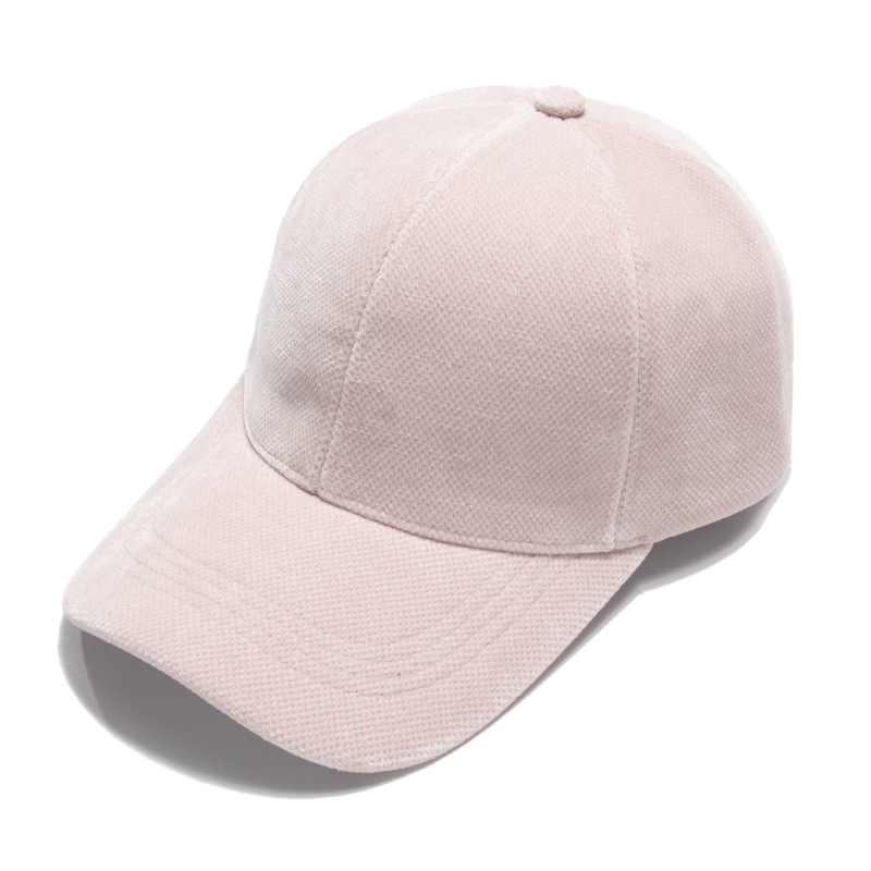 

Autumn and Winter Baseball Cap Womens Outdoor Travel Warm Peaked Cap Suede Korean Style Imitation Mink Solid Color Hat All-Matching No. 1, Yellow