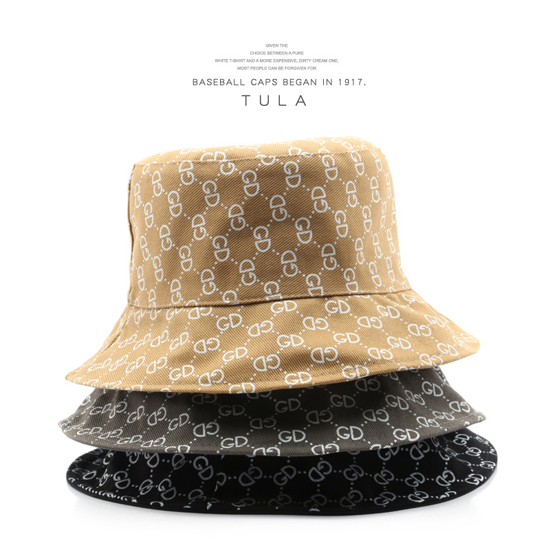 

Japanese and Korean Style Womens Spring and Autumn Fashion Personality Fashion Bucket Hat Outdoor Travel Sun Protection Sun Hat Bucket Hat, Khaki