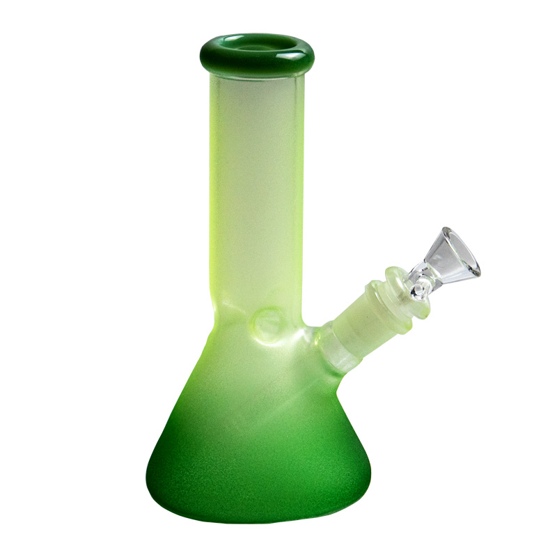

Glass Bong Luminous and Glow in the Dark Frosted Water Bongs Hookah Deb Rig Smoking Pipe with downstem