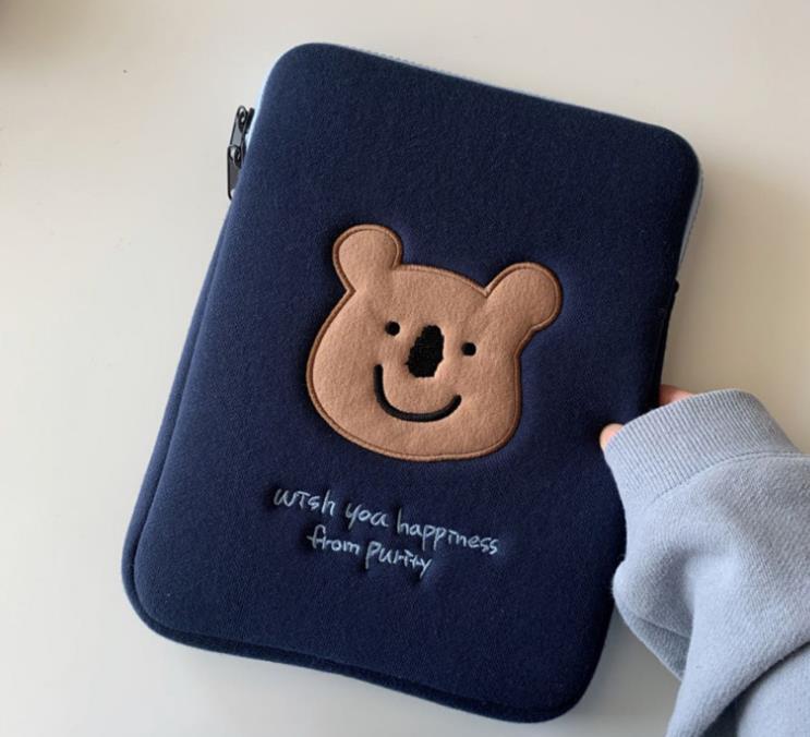 

Korea Cute Dog Bear Laptop Sleeve Bag 11 12 13inch Notebook For Macbook Air Pro 9.7 Dell Asus Hp Acer Case Cosmetic Bags & Cases