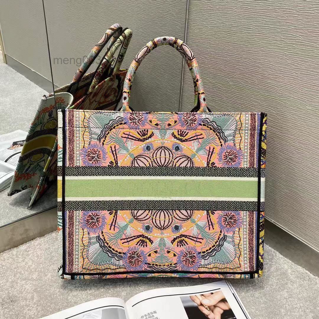 

Multicolor In Lights Embroidery BOOK TOTE can Customizable name top quality Colorful Book tote bag large capacity Travel Canvas shopping bag, Pink