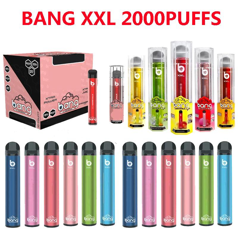 

Bang XXL Bars Disposable Vape disposables vapes OEM ODM e cigarettes Pods 850mAh Battery 2000 puffs Prefilled Bar Plus vaporizer vapor PUFF bangxxl PUFFBAR