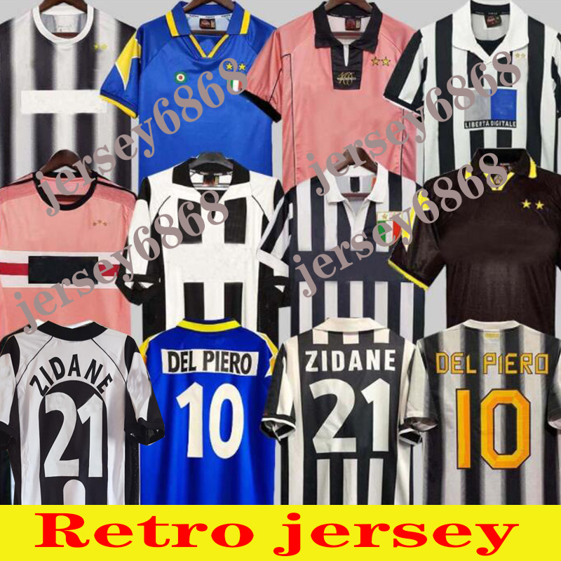 

Retro Juve DEL PIERO soccer jersey 84 85 92 94 95 96 97 98 99 02 03 11 ZIDANE Ancient maillot DAVIDS Oldest shirt, Green