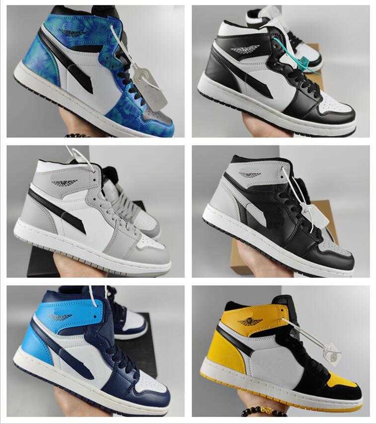 

New Classic Mens Shoes Fashion Womens Sneakers High Top Casual One 1 Sports Skateboard Shoes Unisex Zapatillas Trainers 36-44, Customize