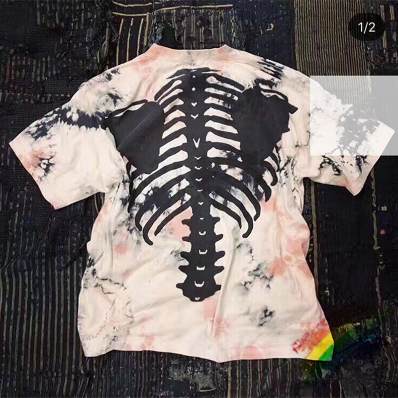 

2021ss Tie-dye T Shirt Men Women 1 Best Quality Cotton Printing T-shirt Tees, White;black