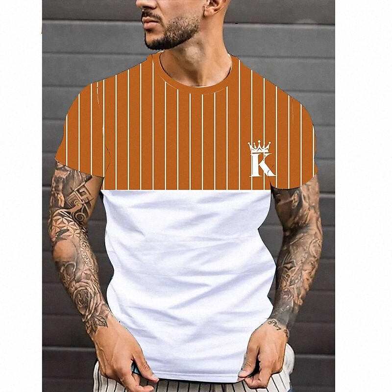 Men's Tee T shirt Shirt 3D Print Graphic Poker Plus Size Crew Neck Casual Daily Short Sleeve Tops Basic Designer Slim Fit Big and Tall A B C