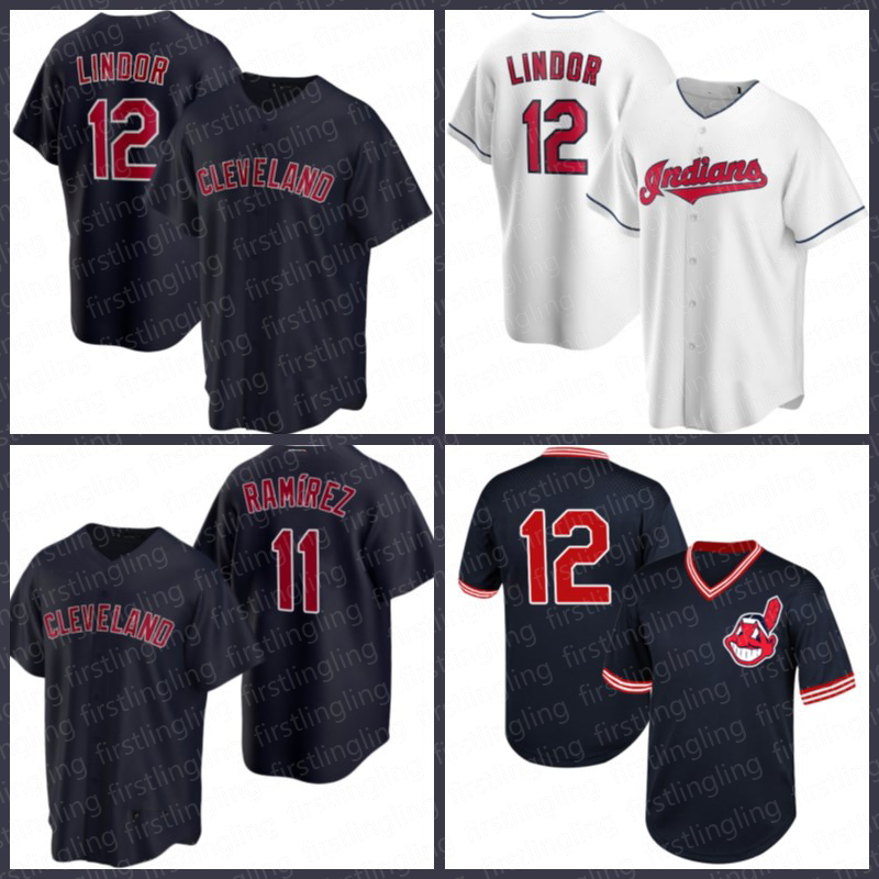 

Cleveland 11 Jose Ramirez Indians Jerseys 57 Shane Bieber 62 Nick Wittgren 48 Emmanuel Clase Baseball Jake Bauers Cesar Hernandez Amed Rosar, Blue;black