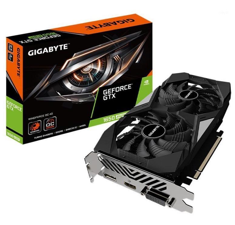 GTX 1650 SUPER WINDFORCE OC 4G GTX1650s Graphics Cards PC GPU Computer 1755Mhz 12000Mhz GDDR6 For BTC Mining-image-736035046