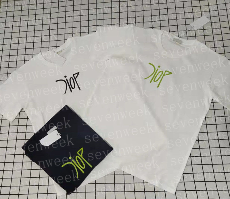 

Designers Mens Womens T Shirts Tops Clothing Letters Print Tshirt Summer Short Sleeve Lovers Tees Breathable, Black/green letter