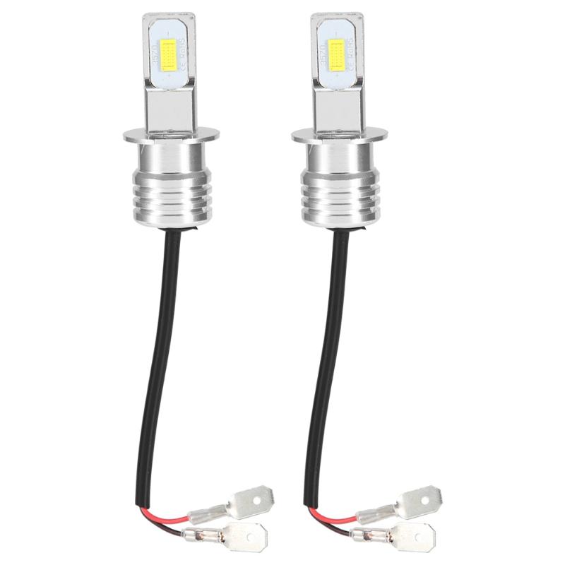 

Car Headlights 2pcs H3 80W 8000K 12-24V Universal Accessory White LED Fog Light Bulb With Decode