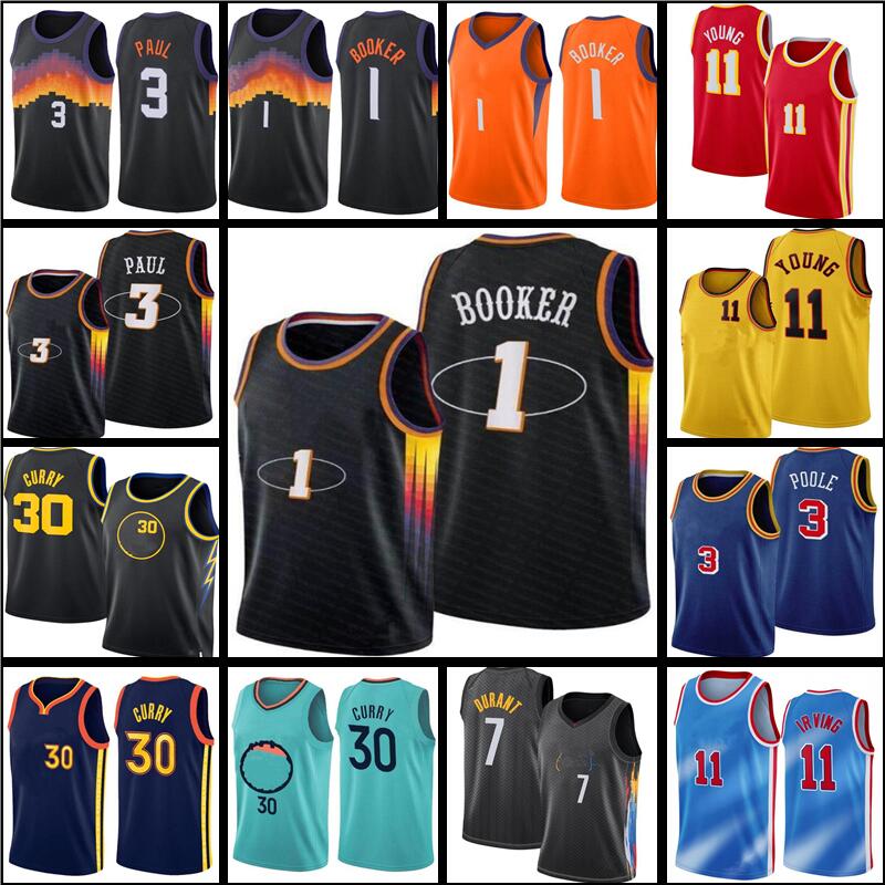 

Devin 1 Booker Kevin 7 Durant Jersey Chris 3 Paul Irving Williamson 30 Curry Basketball Stephen Kyrie Deandre 22 Ayton 13 Harden Trae 11 Young Zion Wiseman, Choose number men jersey