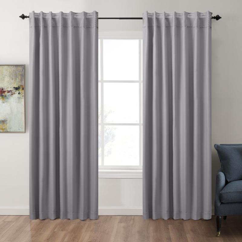 

Curtain & Drapes Solid Color Thermal Insulated 90% + Blackout Curtains For Living Room Bedroom Gray Black Blue Thick Window Treatment