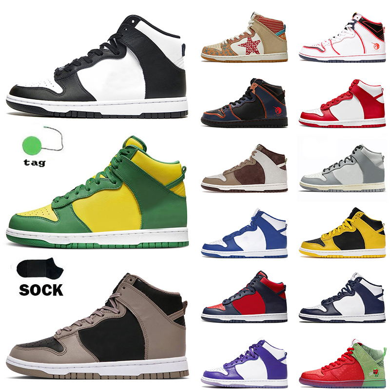 

Designer Mens Women Dunksb High Platform Running Shoes Panda Black White sup By Any Means Brazil Moon Fossil Kentucky Off Luxurys Skate Snea