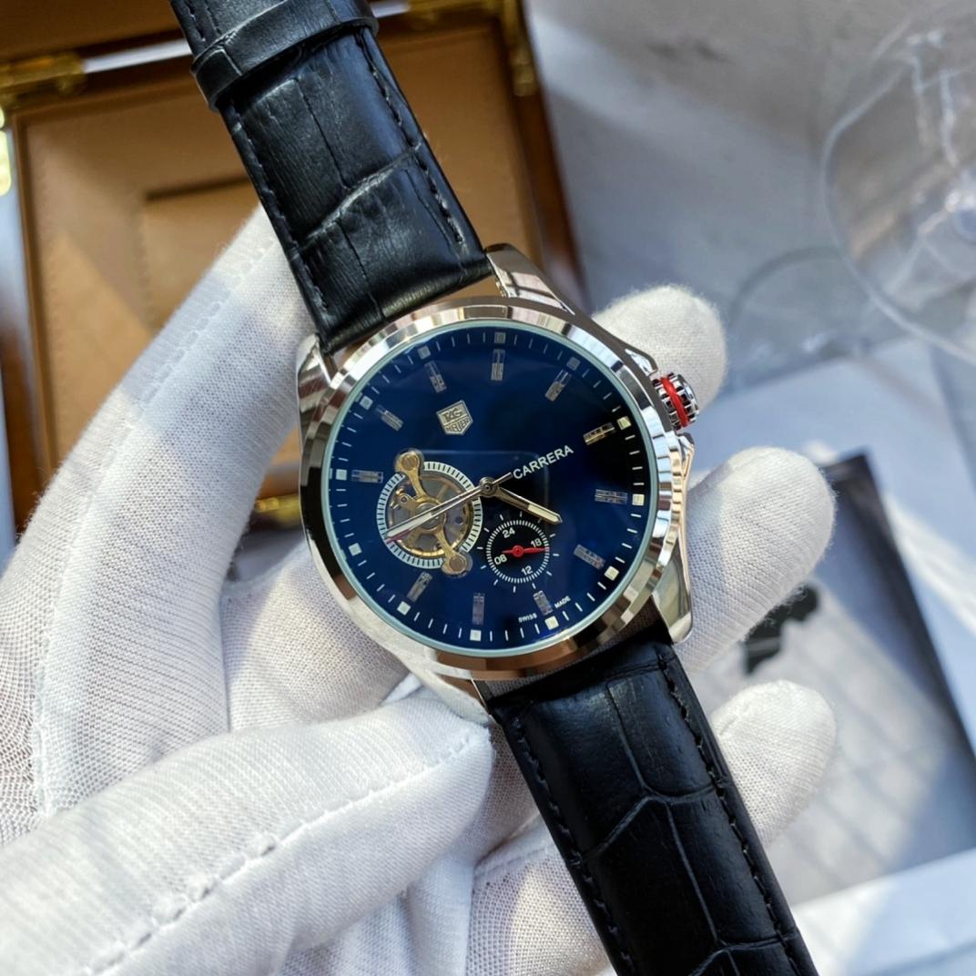 

2020 NEW Men CARRERA HEUER Watch Stainless Steel Automatic Movment Watches men's Mechanical watches man Fashion Sports Wristwatches, Slivery;brown