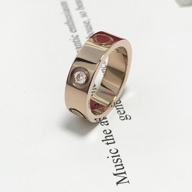 

2020 Top Quality 316 Stainless Steel Love Ring For Women Finger Couple wedding ring without box