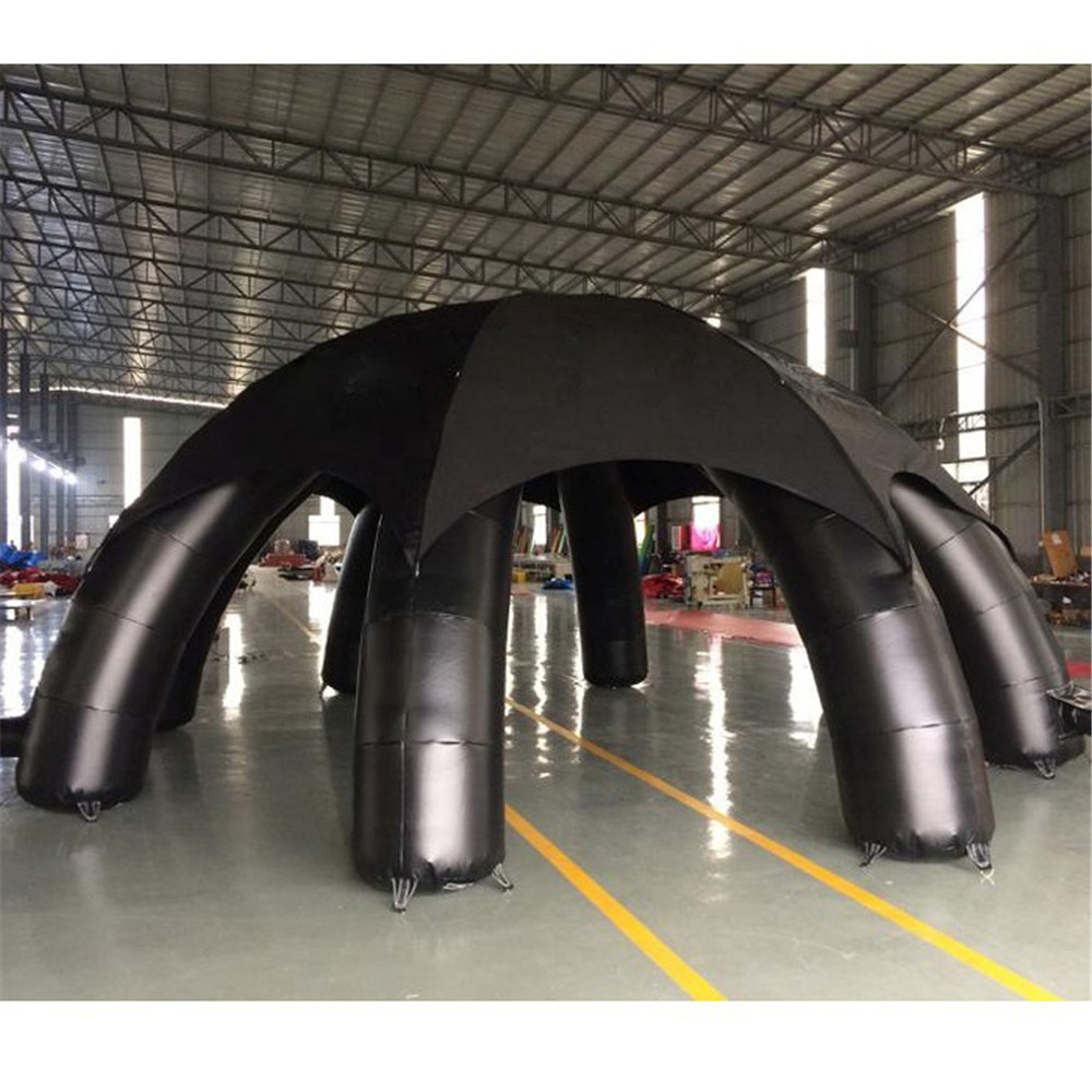 

Customized inflatable dome tent with beams waterproof 8m/6m pop up spider event party marquee disco shelter for rental or sale