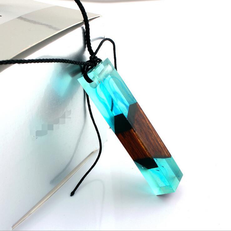Pendant Necklaces 2021 Fashion Hand Wood Resin Necklace Pendant, Men And Women Applicable Jewelry, Knitting Rope, Gifts, Wholesale-image-702634625