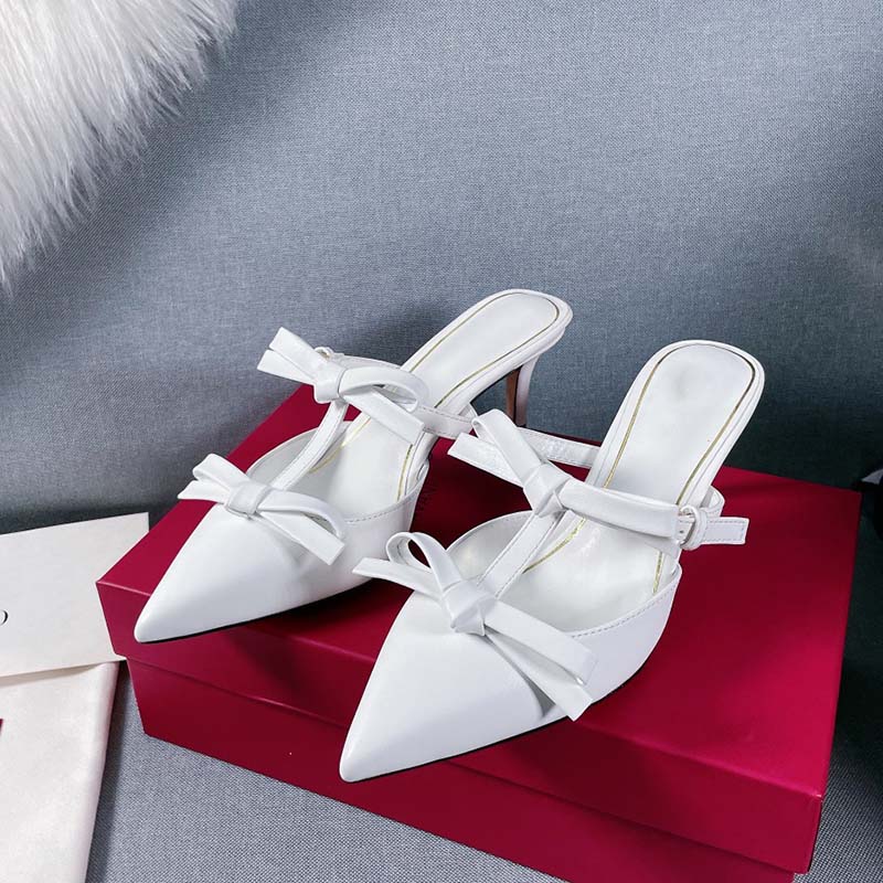 

Slippers For Women Bowknot High-heel Sandals With Heel Height 1cm 6cm Socks Boots Luxury Designer 2021 Support Heels Ladies Indoor Fip Flops Trends Plus Size 6 7 8 9 10, #1