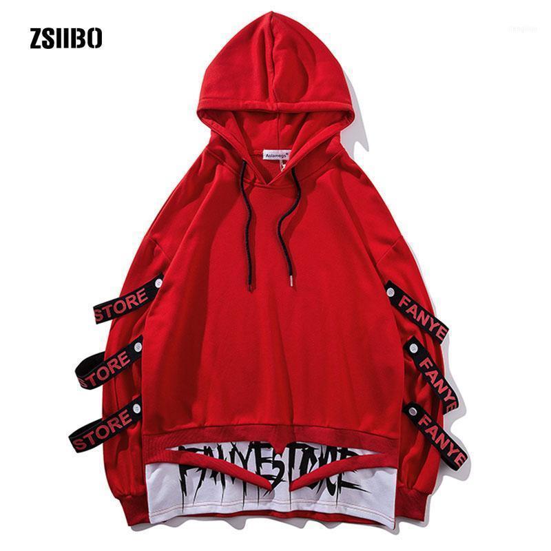 

Skateboards Hoodies Men Fake 2 Pieces Ribbons Graffiti High Street Pullover Sweatshirt Fashion Hip Hop Streetwear Hoodie Aut1, Black