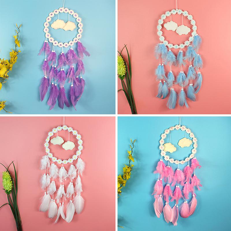 

Girl Heart Dream Catcher Small Daisy Feather Fresh Ornaments European Simple Style Hangings Home Decorationsb Girls Gifts 2021 Decorative Ob