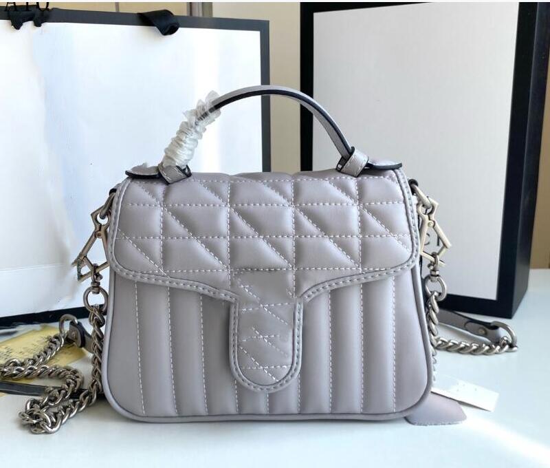 

2022 Fashion Marmont bag Love heart Wave Pattern Satchel Shoulder Bag Chain Handbags Crossbody Lady Leather Classic Style Tote small 7727-2#N 21*15*8cm, White