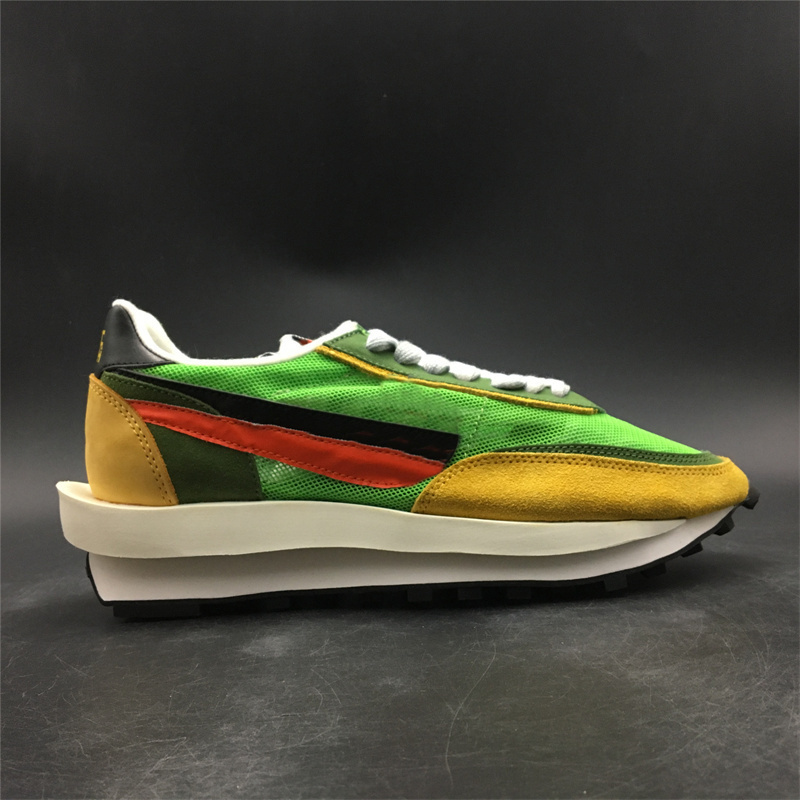 

Mens Sacais x LVD Ldwaffles Daybreak Green Gusto Casual Shoes Black Running Sneakers Size, Customize