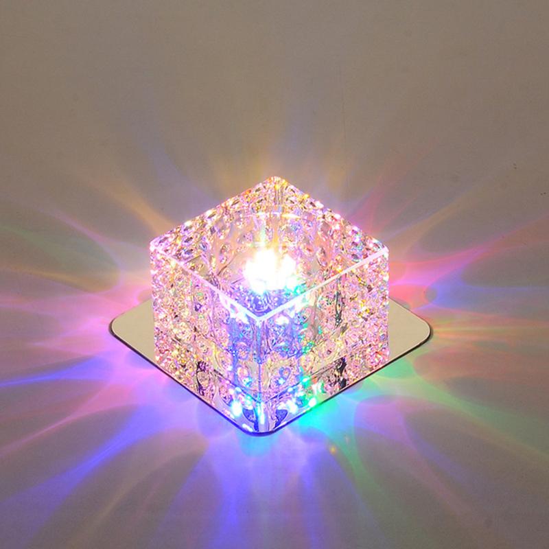 

Ceiling Lights Modern LED Light Surface Mounted Crystal Aisle Lamp RGB For Living Room Bathroom Kitchen Indoor Lighting
