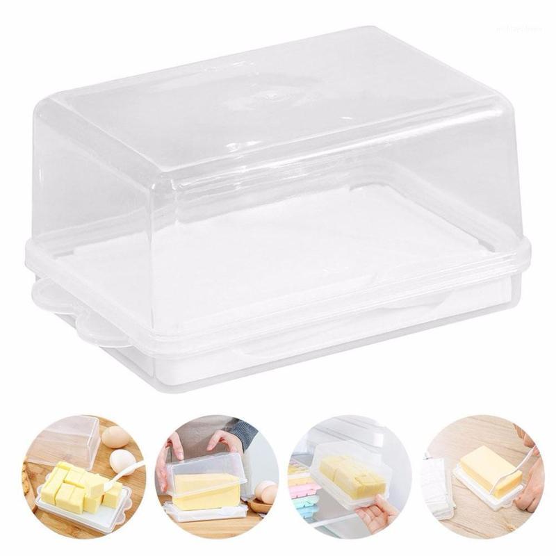 

Storage Bottles & Jars 1*Butter Box 16.5*10.4*7.5cm Transparent Plastic Butter Container Cheese Server Keeper Tray