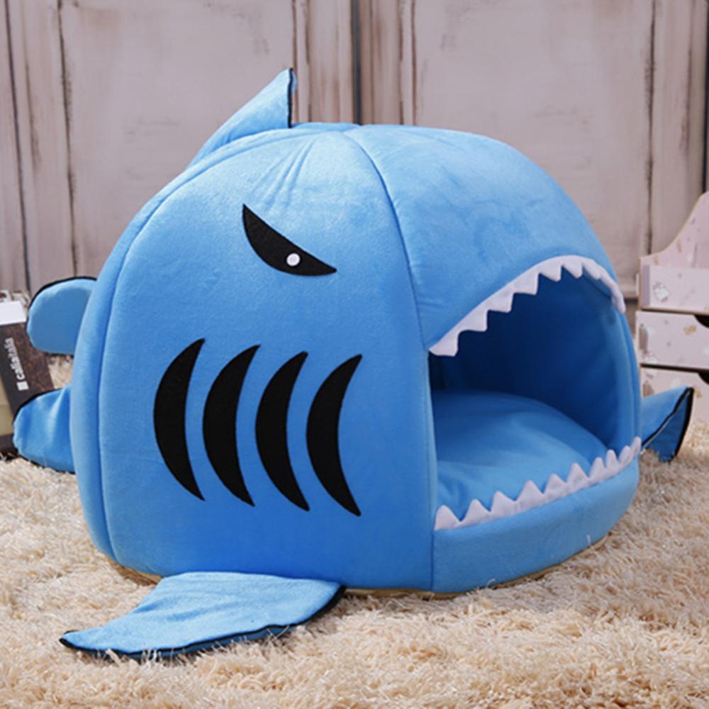 

Dog House Shark Washabe House Pet Bed Shark Dog Bed Cat Beds & Mats House Seeping Sofa Bed Removabe Cushion S/M For Dog Cat, Pink