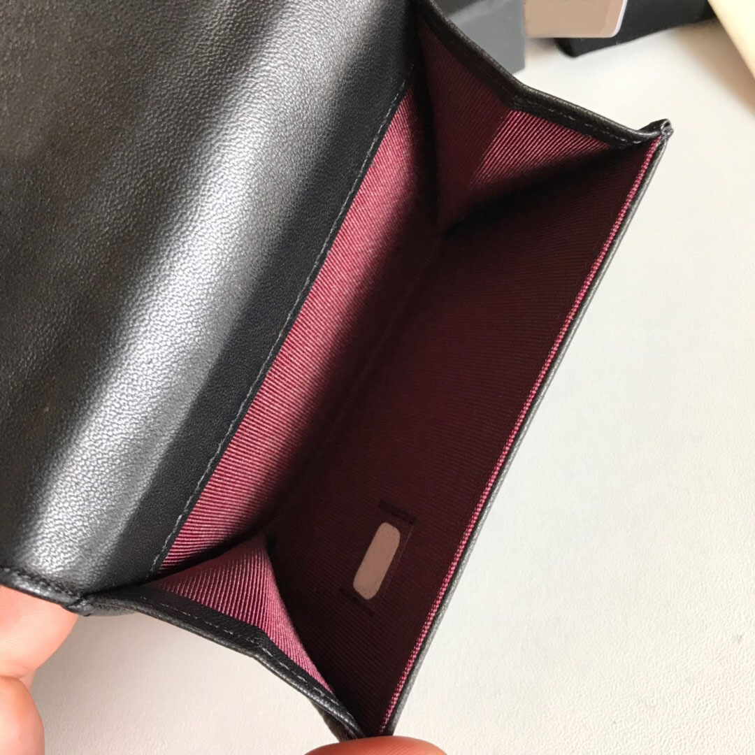 

10A classic best quality genuinel leather mens wallets with box luxurys designers wallet womens wallet purese credit card holder passport holder, Black caviar silver buckle
