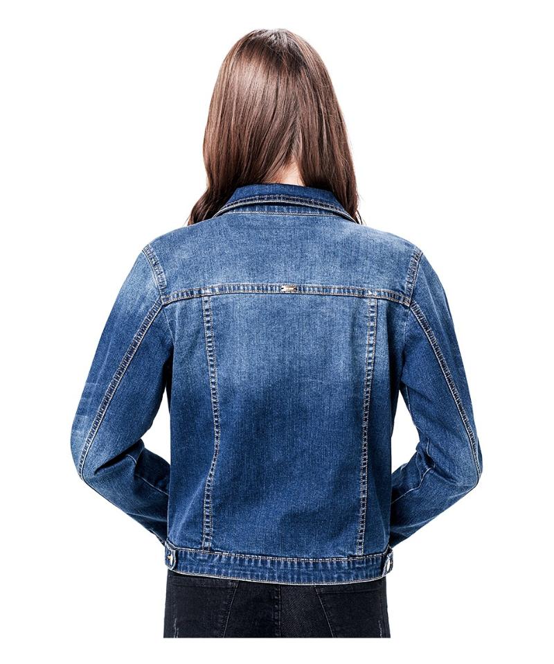 

Women's Jackets Denim Jacket Women Plus Size 6XL Long Basical Jeans Coat Bleach Full Sleeves Single Breast Slim, Black;brown