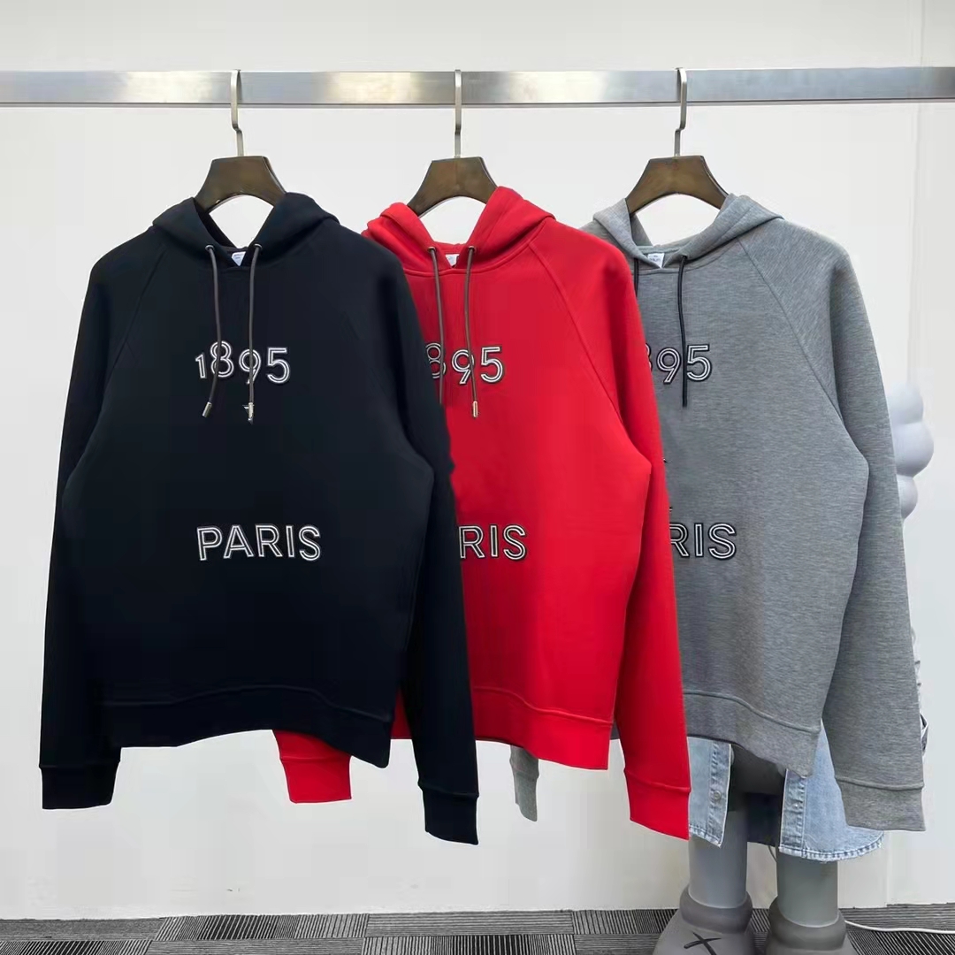 

21FW Autumn and winter Italy pairs Hoodies Letter Logo Printed Hooded Sweatshirt Couple Casual Street Outdoor Men Women Hoodie zdlbe10.01., Red