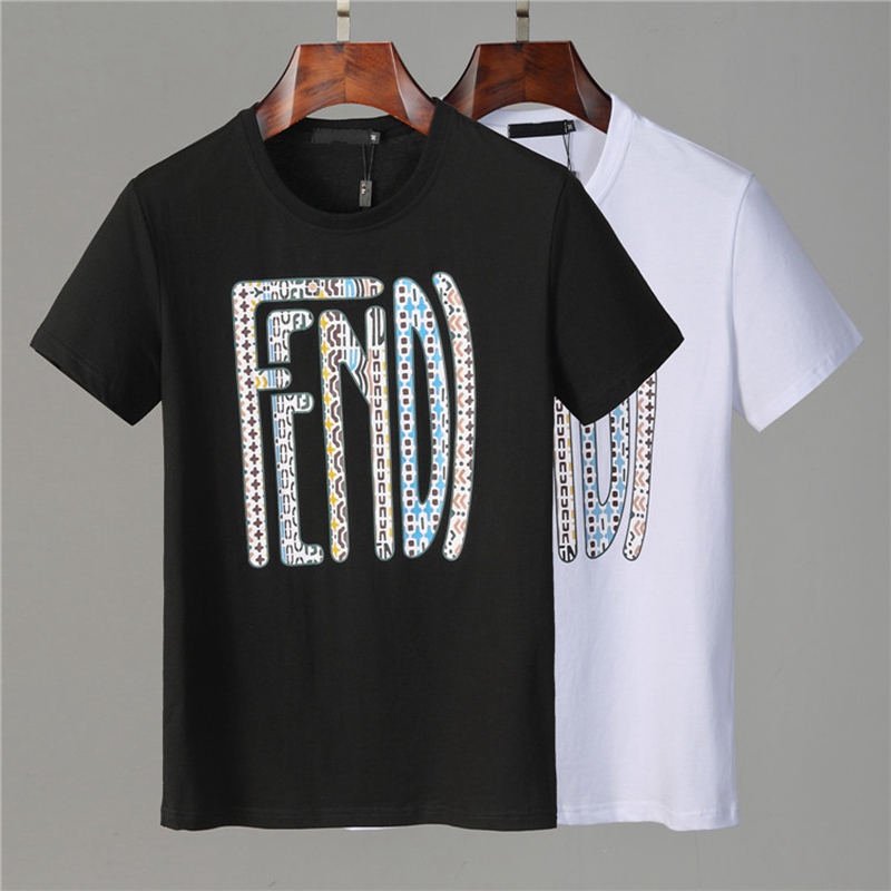 

Italian Solid color T-Shirt Tees Luxury Summer Sports Mens short sleeve TShirt Casual Fashion Shark Printing High Quality Men Women Hip Hop, White;black
